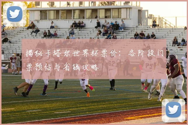 揭秘卡塔尔世界杯票价：各阶段门票预估与省钱攻略